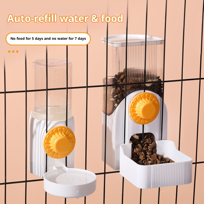 Automatic Pet Feeder - Automatic Hanging Cat Cage Water Dispenser