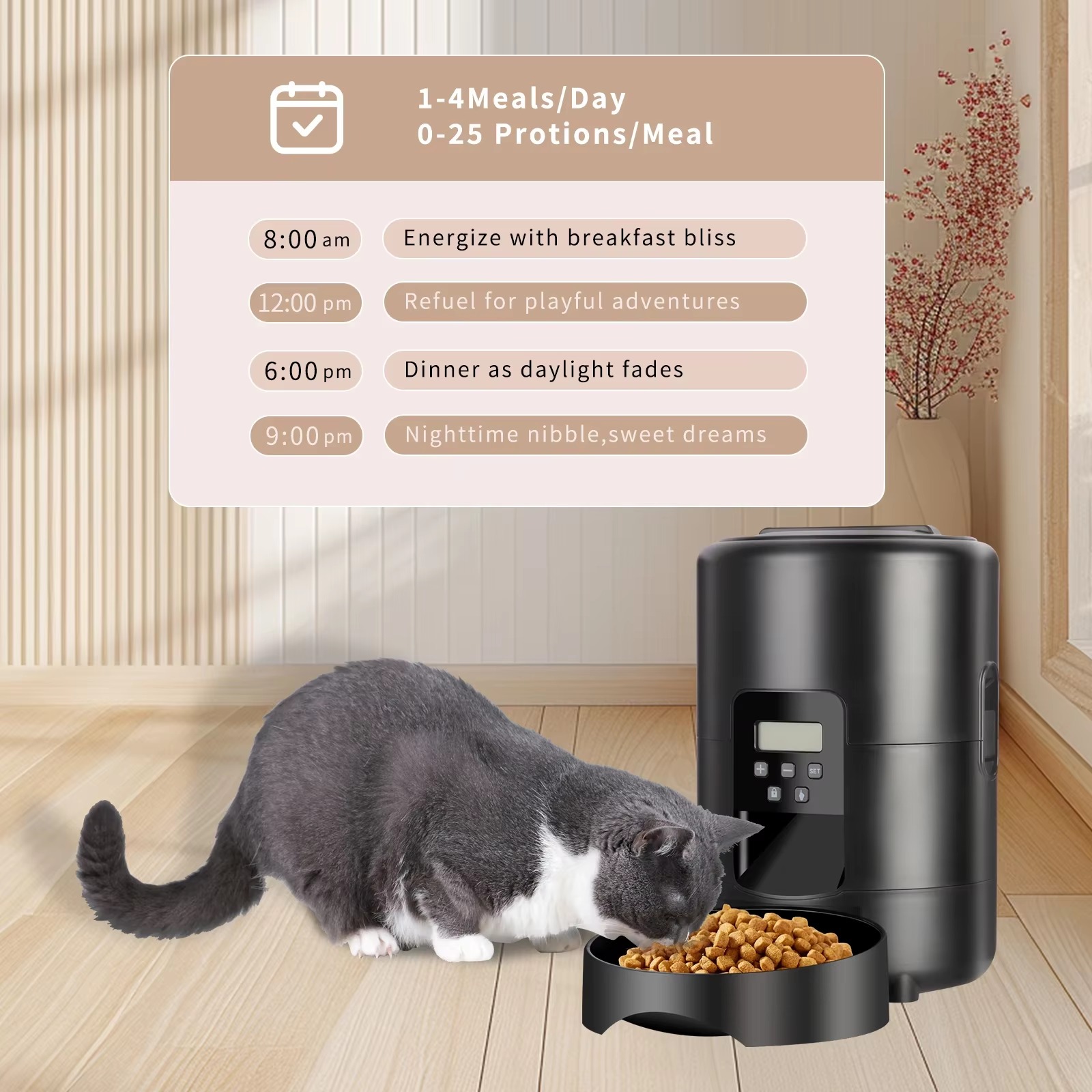 2L APP Control Automatic Pet F - Automatic Pet Feeder ulasan dan harga