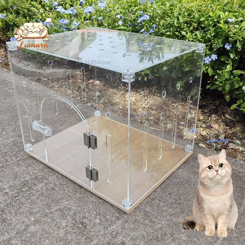 Transparent Acrylic Cat Cage I - Pet Supplies In Store ulasan dan harga
