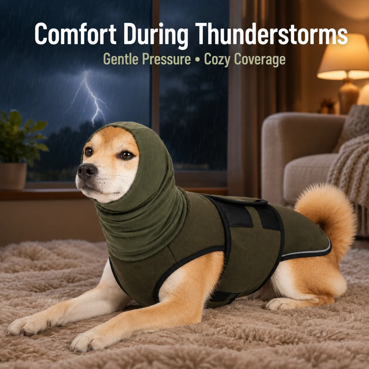 Adjustable Dog Calming Shirt S - Dog Anxiety Vest ulasan dan harga