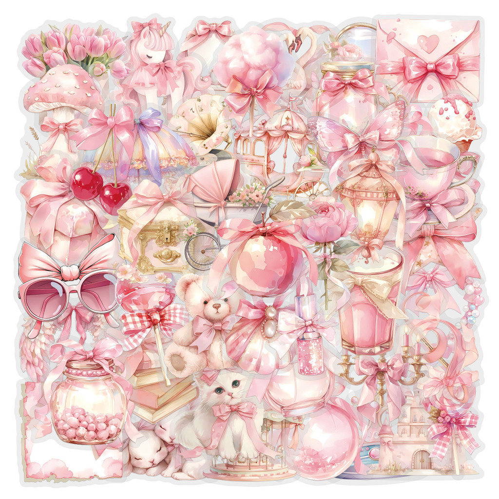 60Pieces Pink Coquette Sticker - Pet Supplies In Store ulasan dan harga