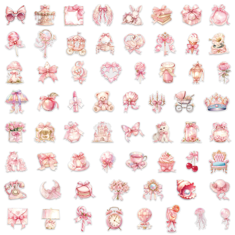 60Pieces Pink Coquette Sticker - Pet Supplies In Store ulasan dan harga