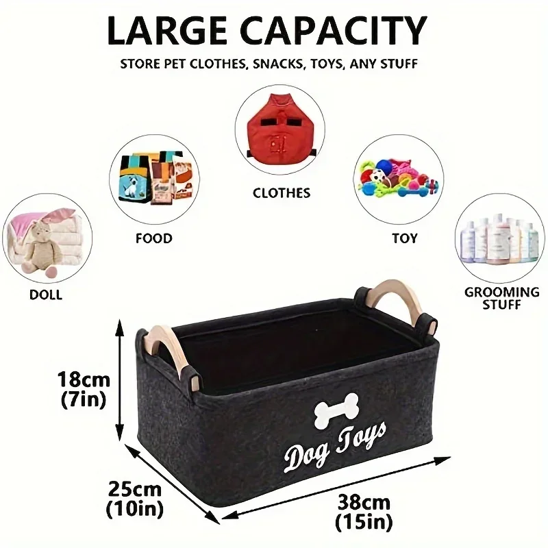 Felt pet toy box, dog toy box, - Pet Supplies Stores ulasan dan harga