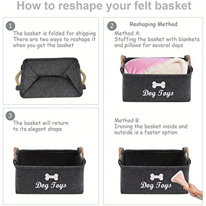 Felt pet toy box, dog toy box, - Pet Supplies Stores ulasan dan harga