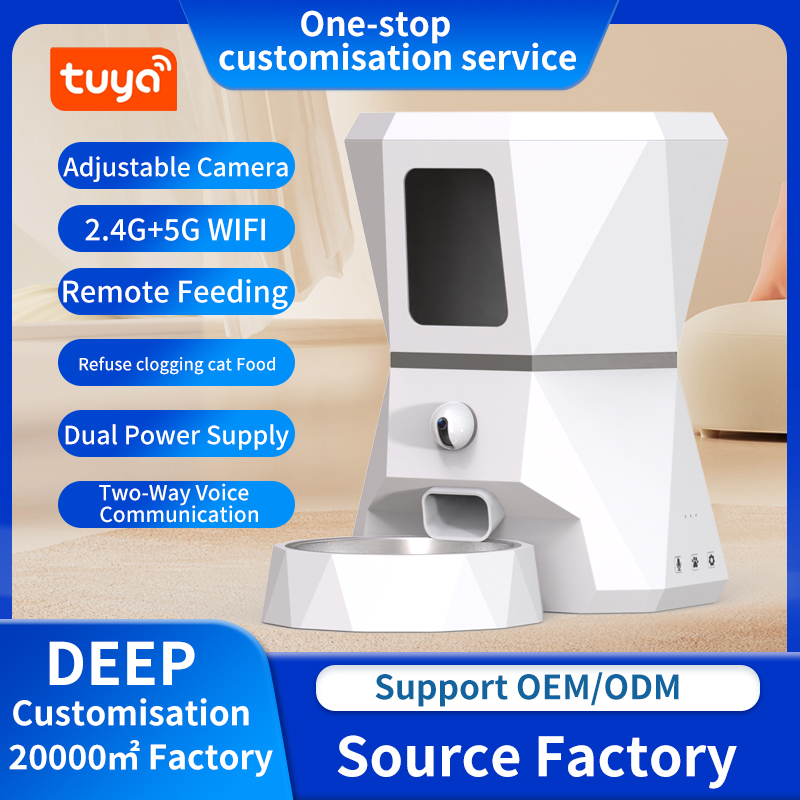 Top-Quality 4L Tuya APP Contro - Automatic Pet Feeder ulasan dan harga
