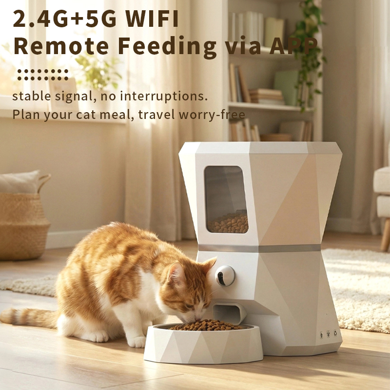 Top-Quality 4L Tuya APP Contro - Automatic Pet Feeder ulasan dan harga