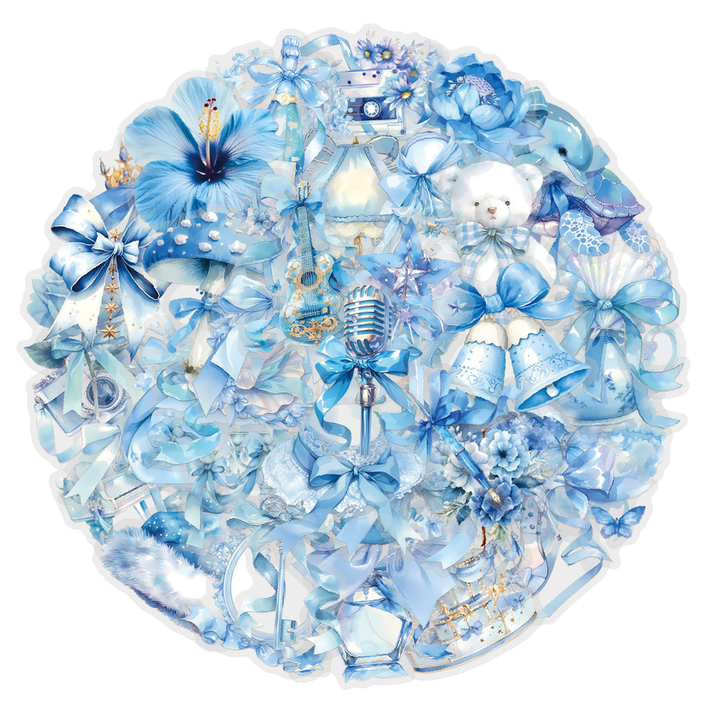 60Pcs Blue Coquette Sticker Pa - Pet Supplies In Store ulasan dan harga