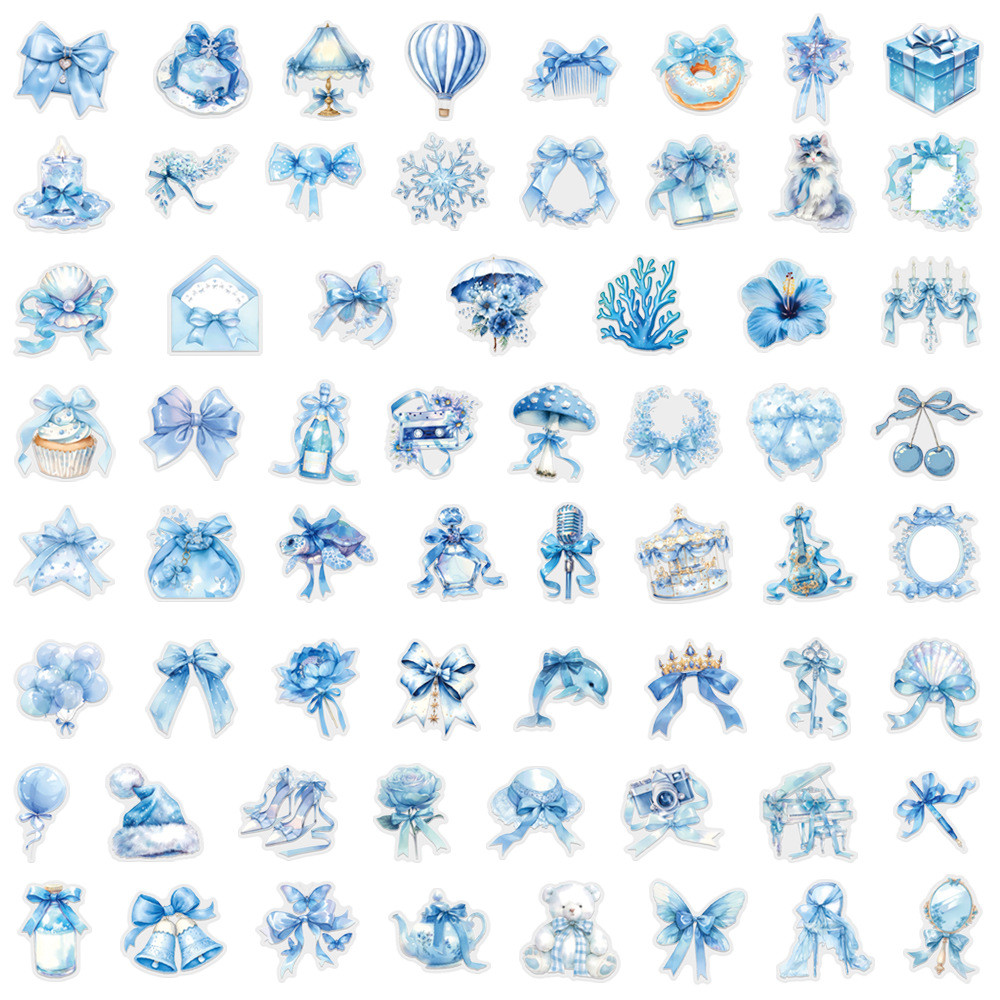 60Pcs Blue Coquette Sticker Pa - Pet Supplies In Store ulasan dan harga