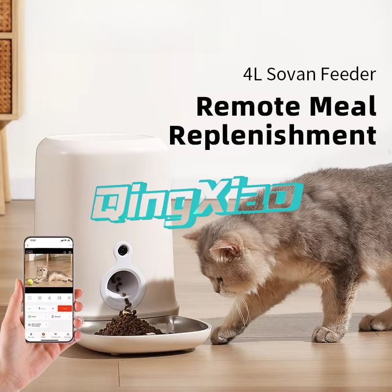 Fully Automatic Smart 4L Stain - Automatic Pet Feeder ulasan dan harga