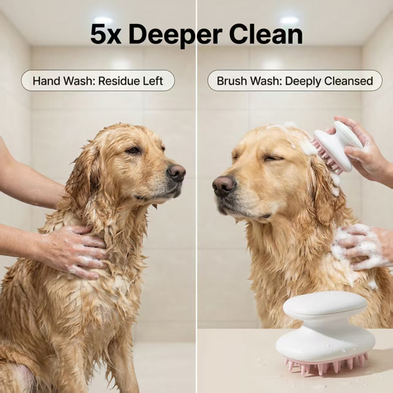 Pet Cleaning Massage Brush Dog - Pet Supplies In Store ulasan dan harga
