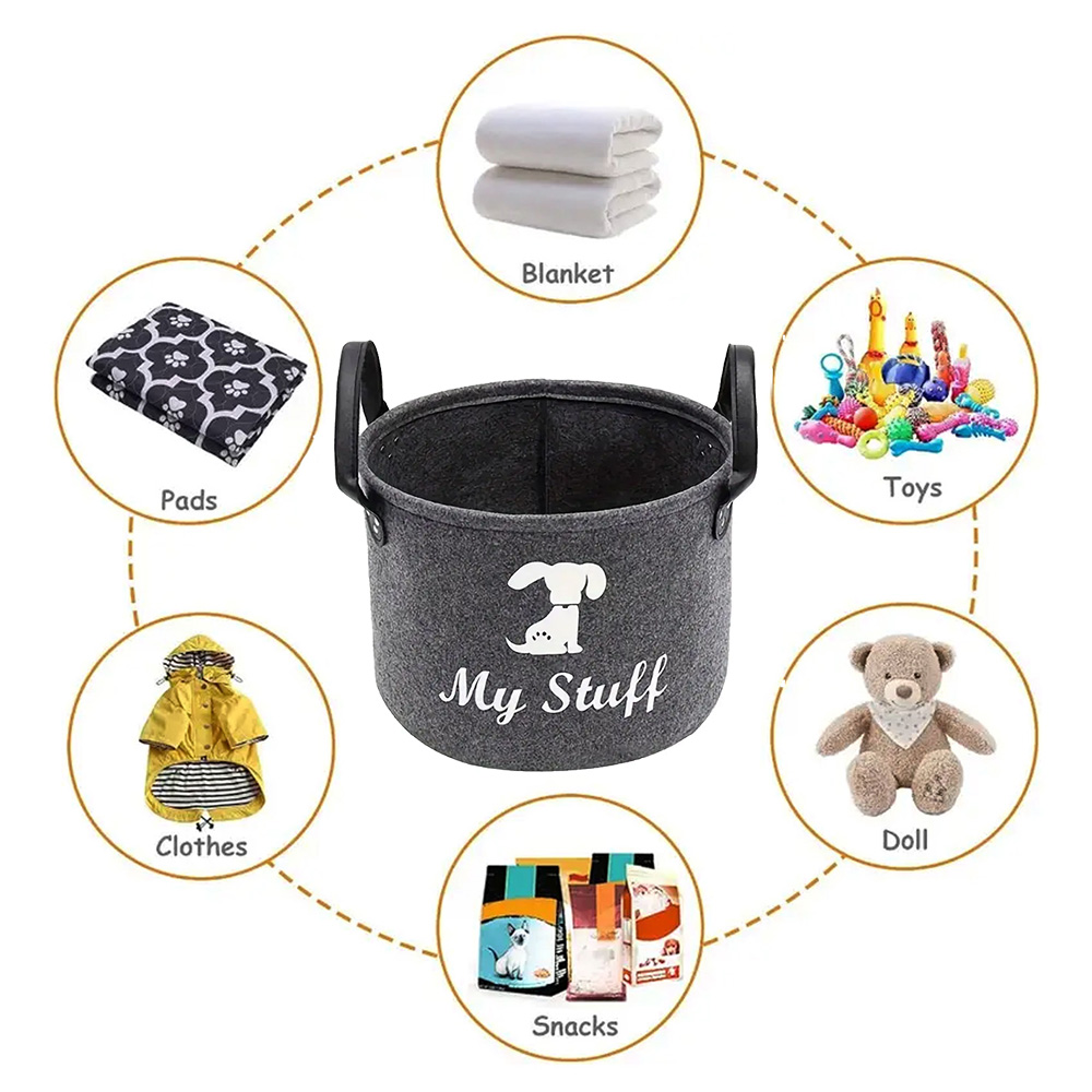Felt Pet Toy Box Pet Toy Stora - Pet Supplies Stores ulasan dan harga