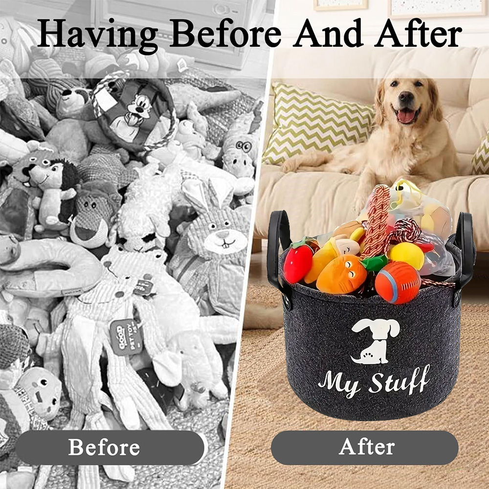 Felt Pet Toy Box Pet Toy Stora - Pet Supplies Stores ulasan dan harga