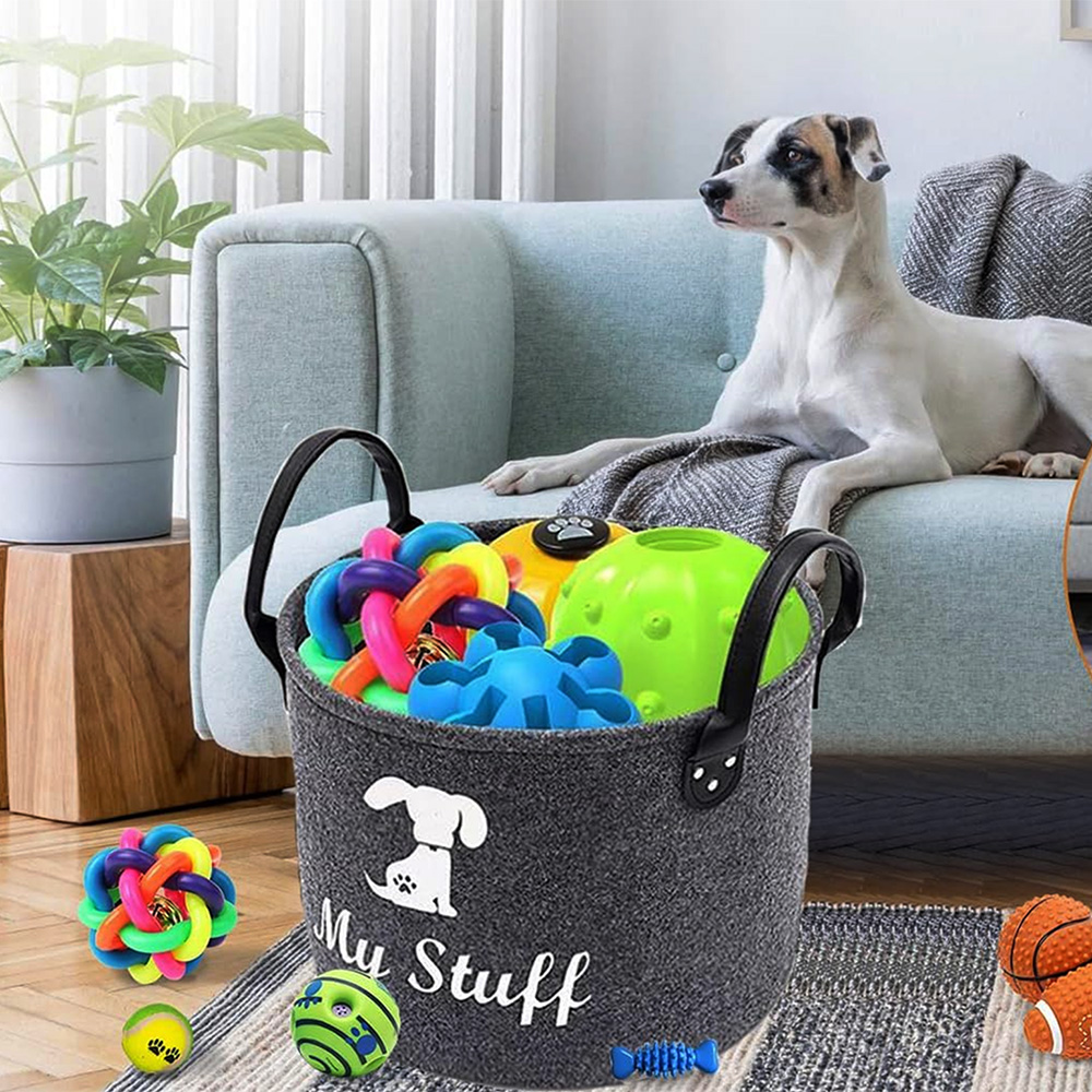 Felt Pet Toy Box Pet Toy Stora - Pet Supplies Stores ulasan dan harga